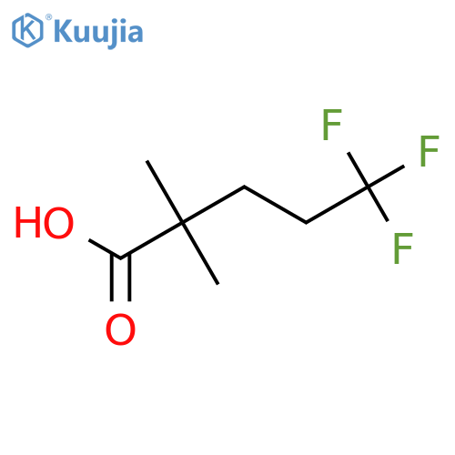 5,5,5-trifluoro-2,2-dimethylpentanoic acid structure