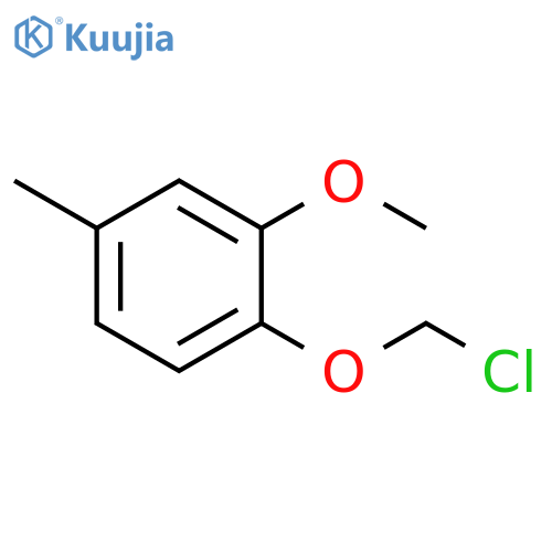 Benzene, 1-(chloromethoxy)-2-methoxy-4-methyl- structure