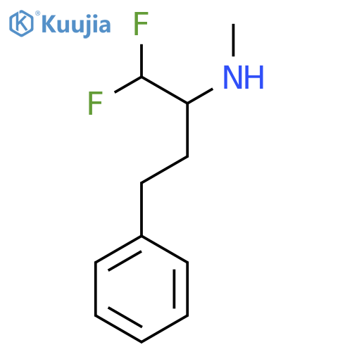 (1,1-Difluoro-4-phenylbutan-2-yl)(methyl)amine structure