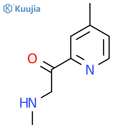 2-(Methylamino)-1-(4-methylpyridin-2-yl)ethan-1-one structure