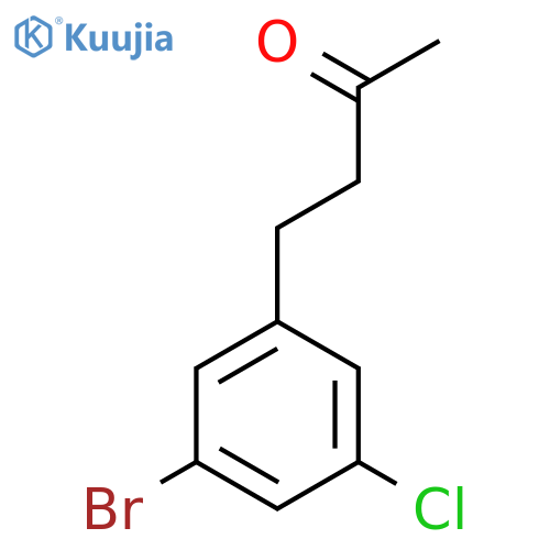 4-(3-bromo-5-chlorophenyl)butan-2-one structure