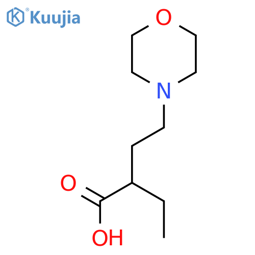 2-ethyl-4-(morpholin-4-yl)butanoic acid structure