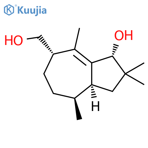 5-Azulenemethanol,1,2,3,5,6,7,8,8a-octahydro-3-hydroxy-2,2,4,8-tetramethyl-, (3R,5S,8S,8aS)- structure