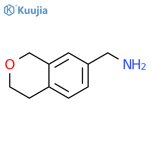 (3,4-dihydro-1H-2-benzopyran-7-yl)methanamine structure