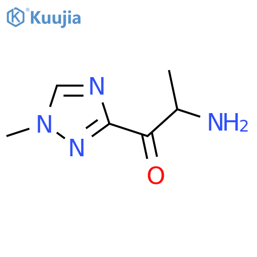 2-amino-1-(1-methyl-1H-1,2,4-triazol-3-yl)propan-1-one structure
