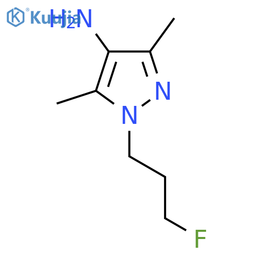 1-(3-Fluoropropyl)-3,5-dimethyl-1h-pyrazol-4-amine structure