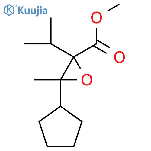 Methyl 3-cyclopentyl-3-methyl-2-propan-2-yloxirane-2-carboxylate structure