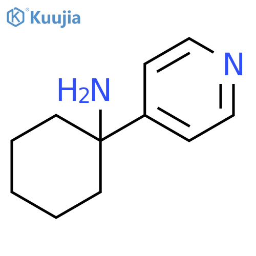 1-(pyridin-4-yl)cyclohexan-1-amine structure