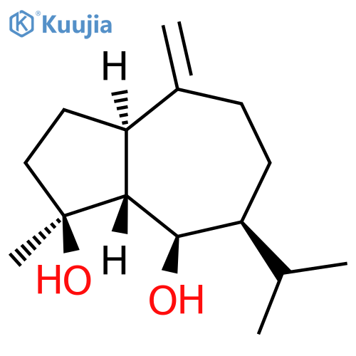 1,8-Azulenediol,decahydro-1-methyl-4-methylene-7-(1-methylethyl)-, (1S,3aR,7S,8R,8aR)- structure