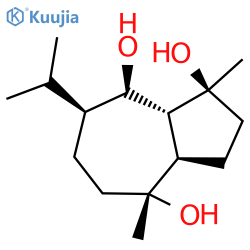 1,4,8-Azulenetriol,decahydro-1,4-dimethyl-7-(1-methylethyl)-, (1S,3aR,4R,7S,8R,8aR)- structure
