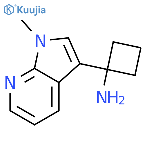 1-{1-methyl-1H-pyrrolo2,3-bpyridin-3-yl}cyclobutan-1-amine structure