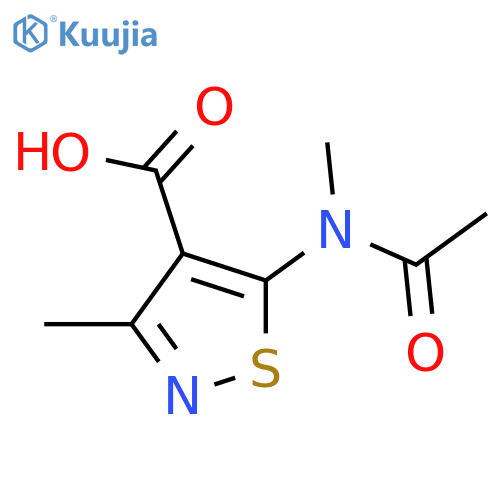 3-Methyl-5-(n-methylacetamido)isothiazole-4-carboxylic acid structure