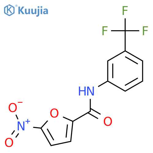 5-nitro-N-[3-(trifluoromethyl)phenyl]-2-furamide structure