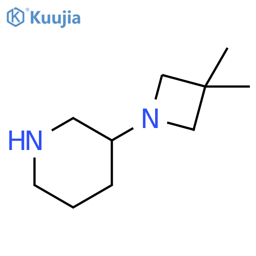 3-(3,3-dimethylazetidin-1-yl)piperidine structure