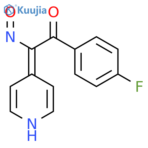 (E)-1-(4-Fluorophenyl)-2-(hydroxyimino)-2-(pyridin-4-yl)ethanone structure