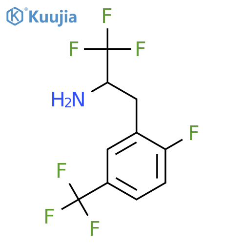 1,1,1-trifluoro-3-2-fluoro-5-(trifluoromethyl)phenylpropan-2-amine structure