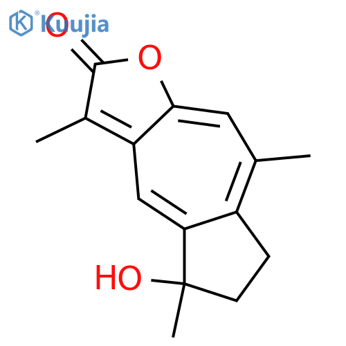 4-Hydroxy-1(10),5,7(11),8-guaiatetraen-12,8-olide; 4β-form structure