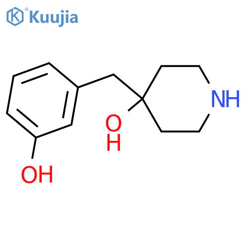 4-(3-hydroxyphenyl)methylpiperidin-4-ol structure