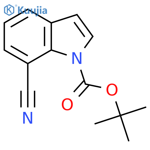 1,N-(t-Butoxycarbonyl)-7-cyanoindole structure