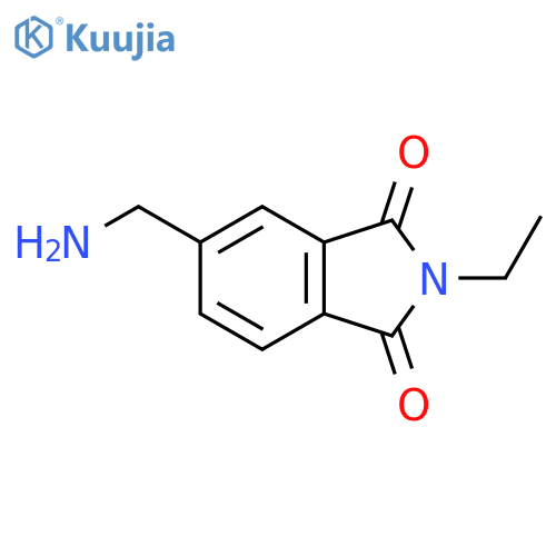 1H-Isoindole-1,3(2H)-dione, 5-(aminomethyl)-2-ethyl- structure