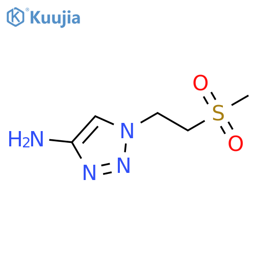 1-(2-methanesulfonylethyl)-1H-1,2,3-triazol-4-amine structure