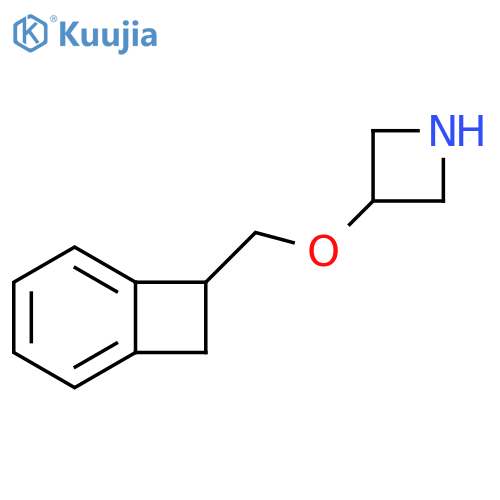 Azetidine, 3-(bicyclo[4.2.0]octa-1,3,5-trien-7-ylmethoxy)- structure