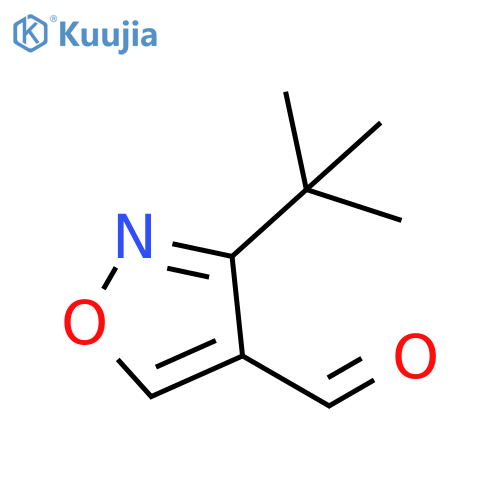 3-tert-butyl-1,2-oxazole-4-carbaldehyde structure
