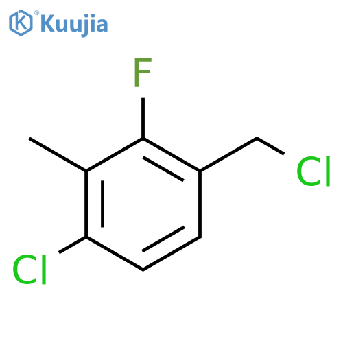 1-chloro-4-(chloromethyl)-3-fluoro-2-methylbenzene structure