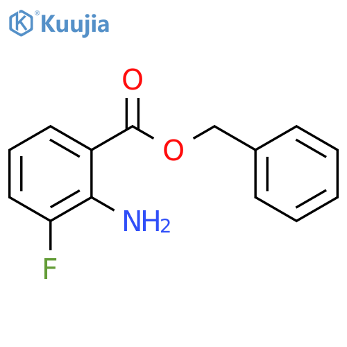 benzyl 2-amino-3-fluorobenzoate structure