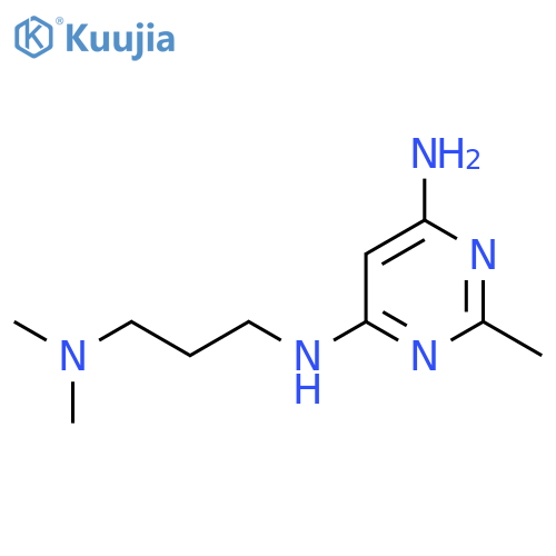 N4-(3-(Dimethylamino)propyl)-2-methylpyrimidine-4,6-diamine structure