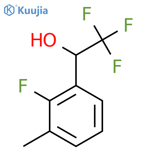 2,2,2-trifluoro-1-(2-fluoro-3-methylphenyl)ethan-1-ol structure
