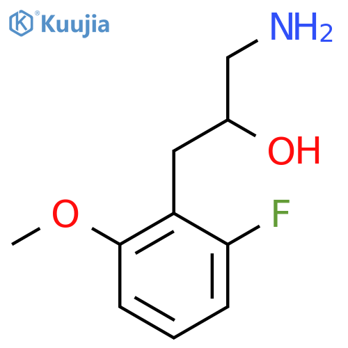 1-amino-3-(2-fluoro-6-methoxyphenyl)propan-2-ol structure