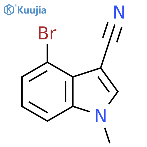 4-bromo-1-methyl-1H-indole-3-carbonitrile structure