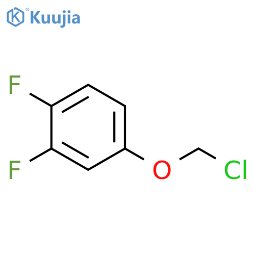 Benzene, 4-(chloromethoxy)-1,2-difluoro- structure