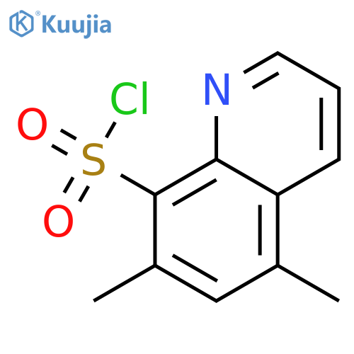 5,7-dimethylquinoline-8-sulfonyl chloride structure
