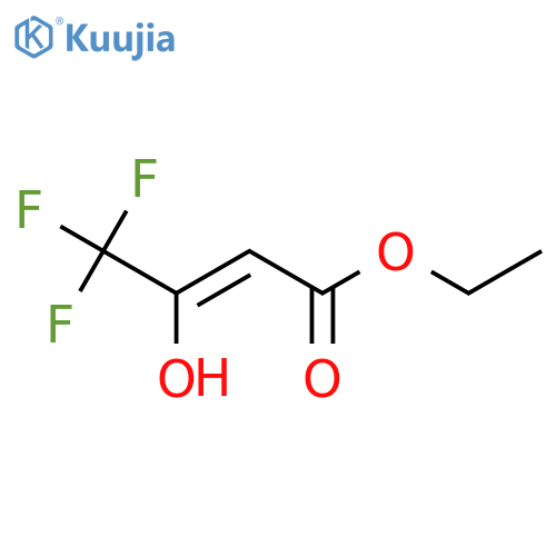 2-Butenoic acid, 4,4,4-trifluoro-3-hydroxy-, ethyl ester structure