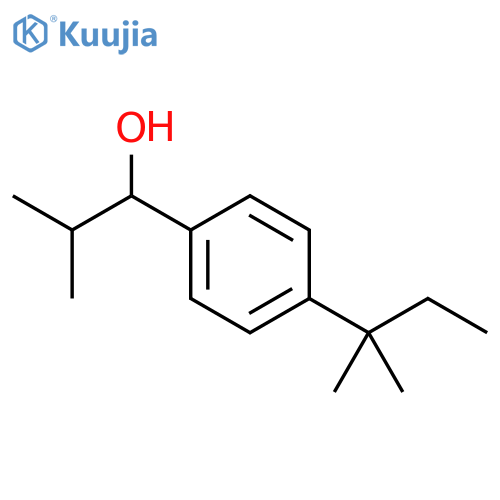 2-methyl-1-(4-(tert-pentyl)phenyl)propan-1-ol structure