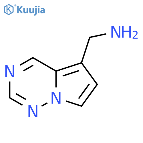 1-{pyrrolo[2,1-f][1,2,4]triazin-5-yl}methanamine structure