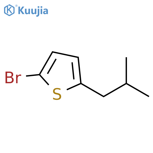 2-bromo-5-(2-methylpropyl)thiophene structure