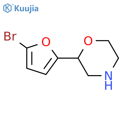 2-(5-bromofuran-2-yl)morpholine structure