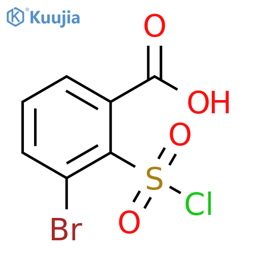 3-bromo-2-(chlorosulfonyl)benzoic acid structure