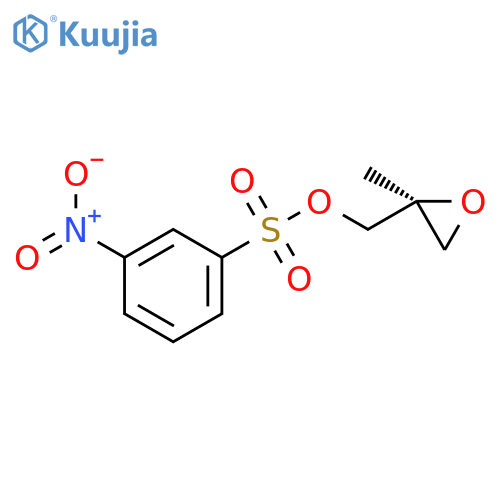 Benzenesulfonic acid, 3-nitro-, [(2S)-2-methyloxiranyl]methyl ester structure
