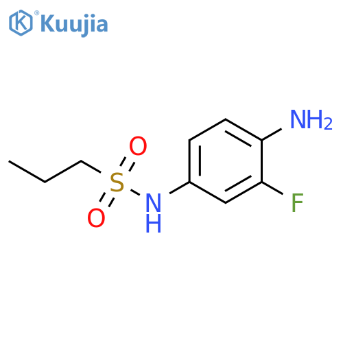 N-(4-amino-3-fluorophenyl)propane-1-sulfonamide structure