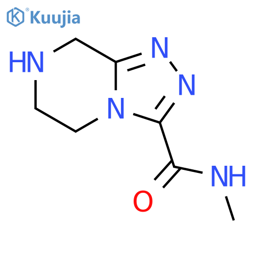 N-Methyl-5,6,7,8-tetrahydro-[1,2,4]triazolo[4,3-a]pyrazine-3-carboxamide structure