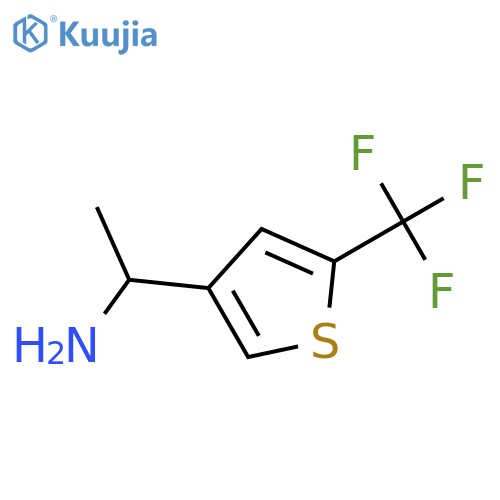 1-[5-(trifluoromethyl)thiophen-3-yl]ethan-1-amine structure