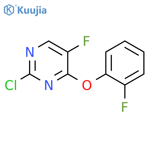 2-chloro-5-fluoro-4-(2-fluorophenoxy)pyrimidine structure