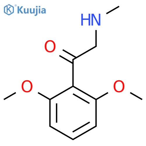 1-(2,6-dimethoxyphenyl)-2-(methylamino)ethan-1-one structure