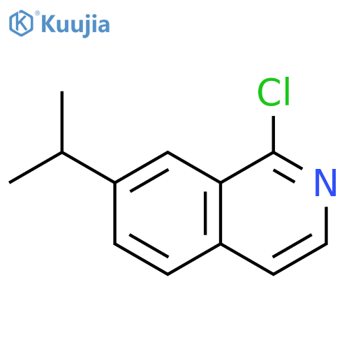 Isoquinoline, 1-chloro-7-(1-methylethyl)- structure