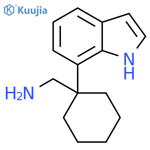 1-(1H-indol-7-yl)cyclohexylmethanamine structure