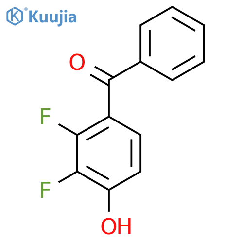 4-benzoyl-2,3-difluorophenol structure